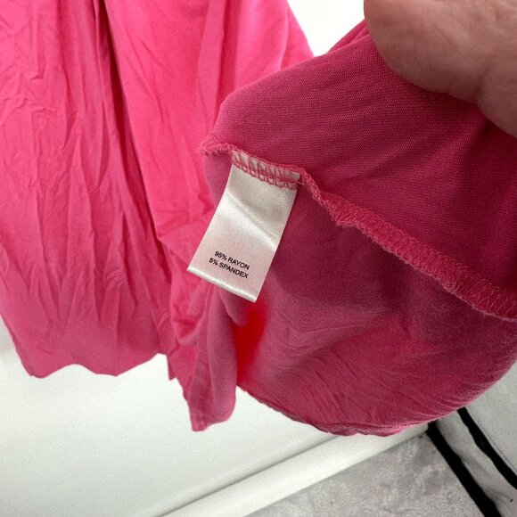 Boston Proper Dress Women's Size‎ XL Sleeveless Gathered Front Pink - Picture 5 of 6
